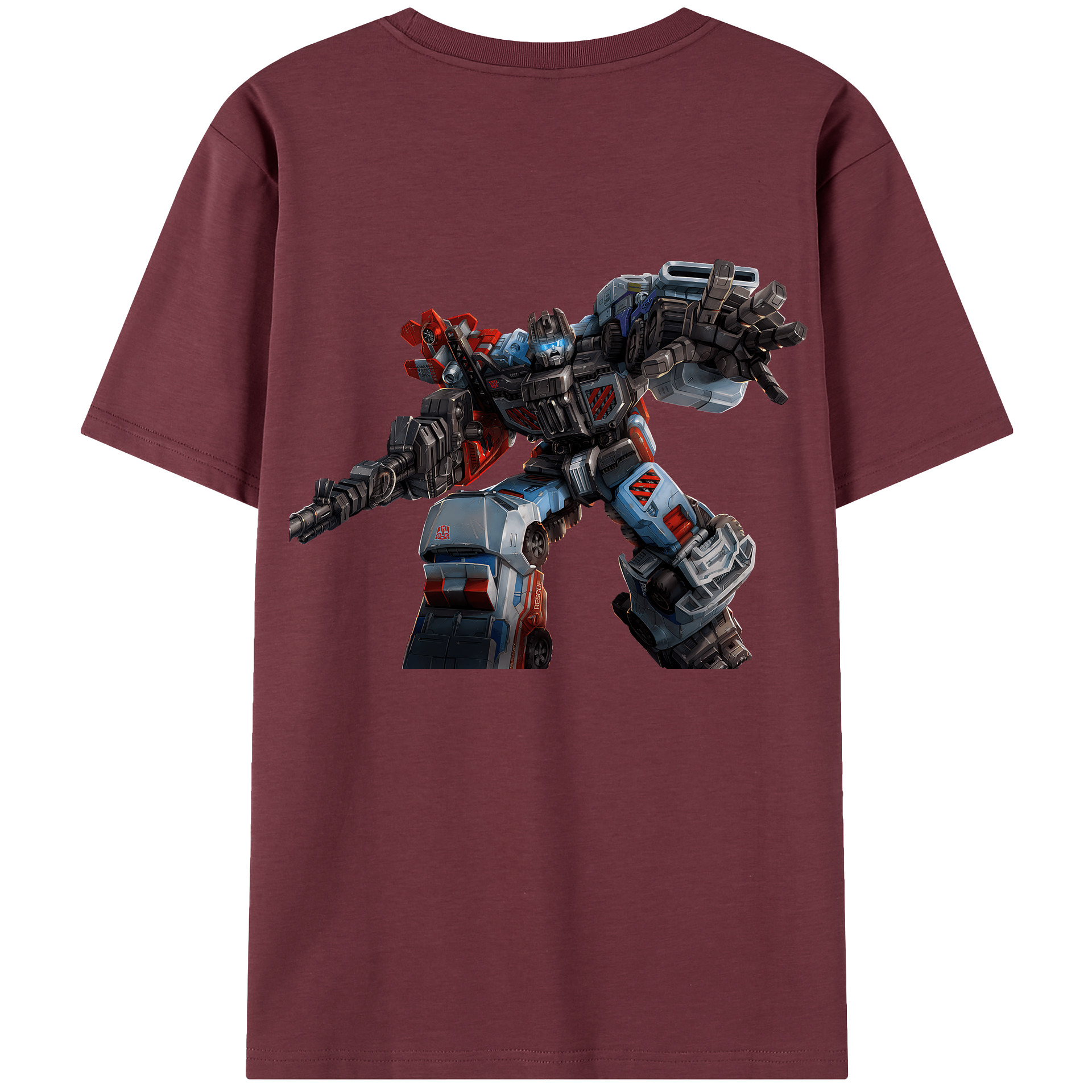 （画像用） Transformers トランスフォーマー 綿100％半袖Tシャツ（背面プリント）